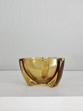 Murano Amber Glass Bowl